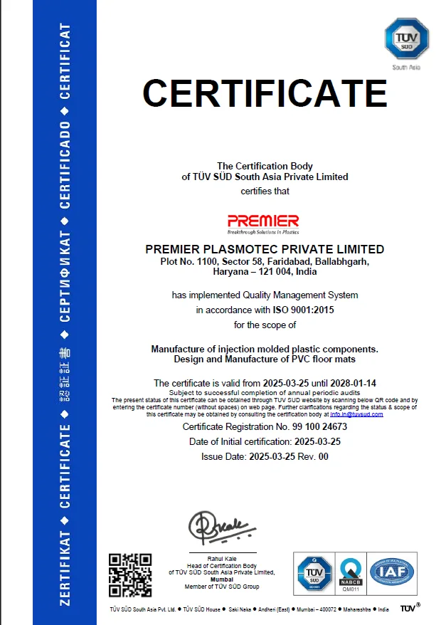 ISO 9001 certificate