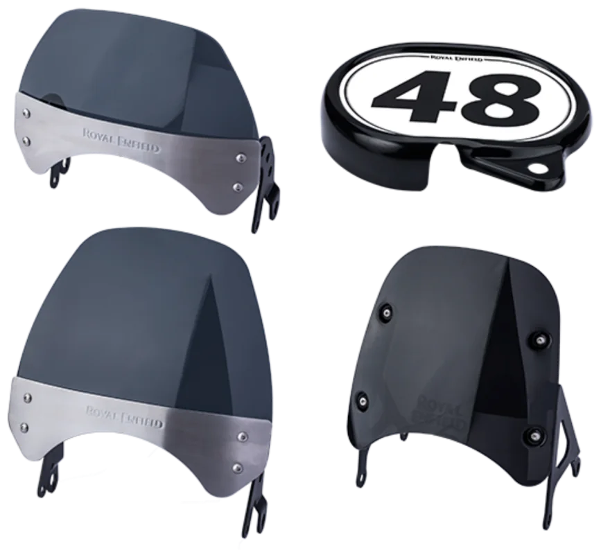 Visor and fly-screen component family